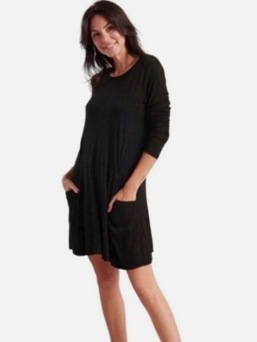 Like New! BETABRAND Silk Modal Blend Sweatshirt Travel Mini Dress XL